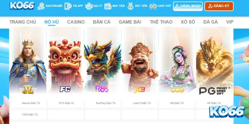 Chơi game slot với nhiều chủ đề và giải jackpot thưởng khủng